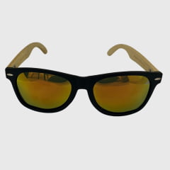 Oculos de Sol Masculino Polarizado Madeira Volpz Noruega 4.0 Laranja 